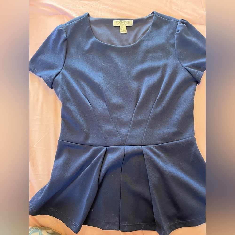 Médium blue forever 21 peplum too